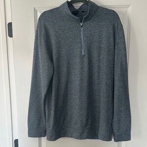 Men's Charcoal Zip-Up Sweater